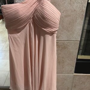Ever Pretty One Shoulder Pink Dress